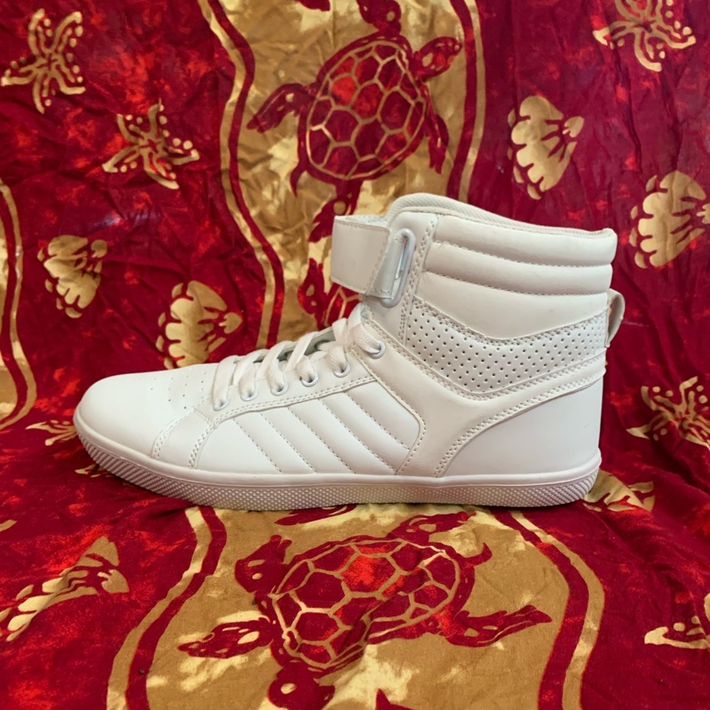 White high top sneakers